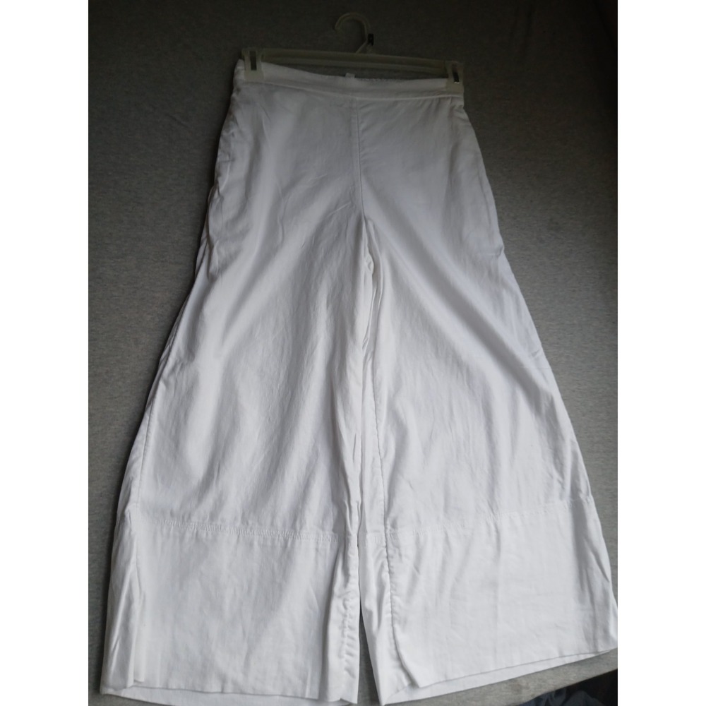 Banana Republic Pants XS Linen Wide Leg Crop Pull On Resort Beach Cruise Boho